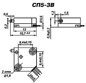 СП5-3В 1Вт 2.2кОм фото 3