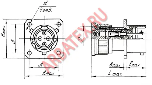 СНЦ23-19/24В-1-В вилка фото фото 3 СНЦ23-19/24В-1-В вилка Разъемы разное фото фото 3