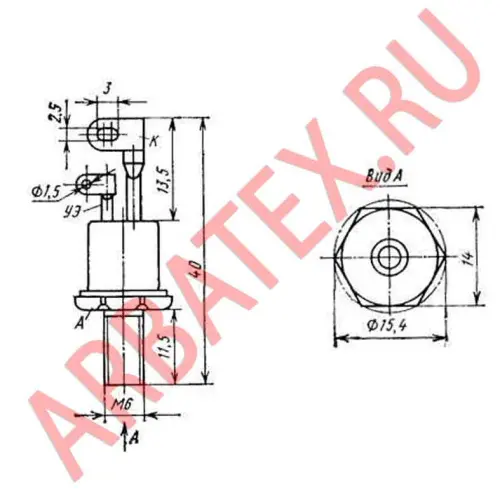 Т232-50-12 тиристор фото 2 Т232-50-12 тиристор фото 2