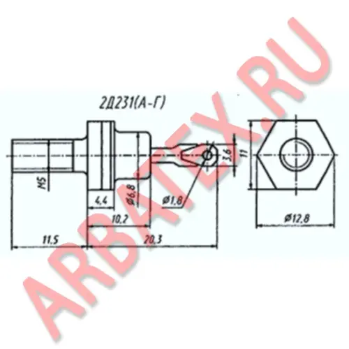 2Д231Г диод фото 3