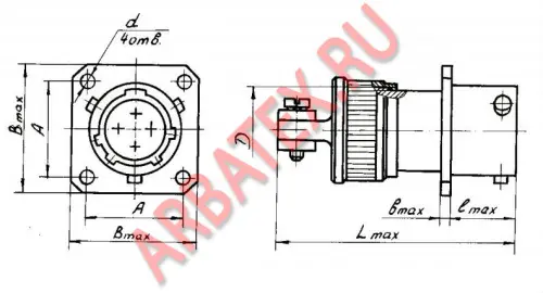 СНЦ23-7/22Р-2-В-В розетка Разъемы разное фото фото 2