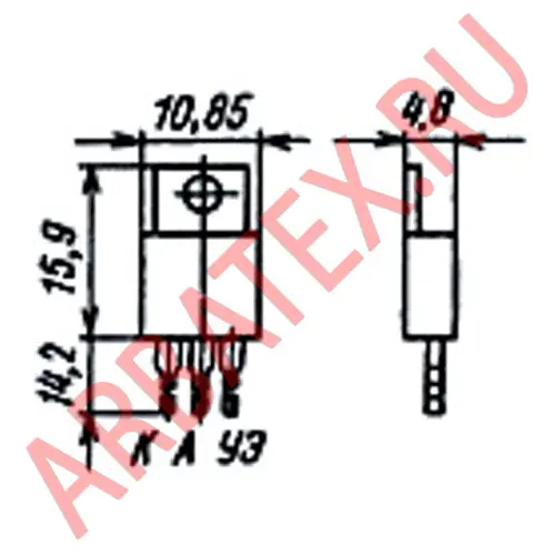 КУ202Г1 тиристор фото 3 КУ202Г1 тиристор фото 3
