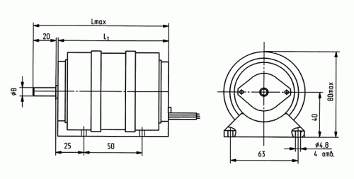ДАТ75-40 электродвигатель фото 3 ДАТ75-40 электродвигатель фото 3