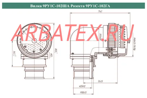 9РУ1С-102В вилка фото 9РУ1С-102В вилка Разъемы разное фото