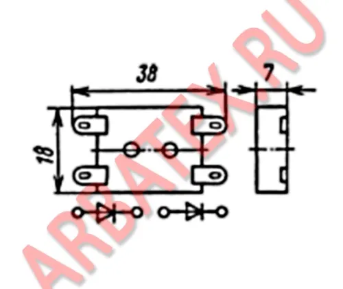 КЦ205А диодный столб фото 3