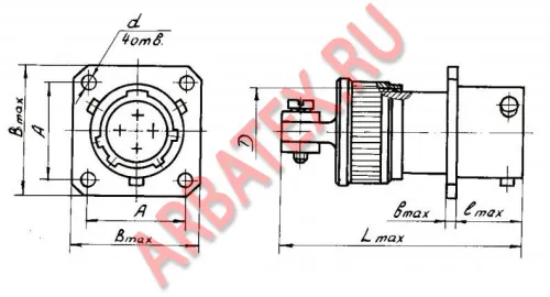 СНЦ23-19/24Р-2-В розетка фото фото 3 СНЦ23-19/24Р-2-В розетка Разъемы разное фото фото 3