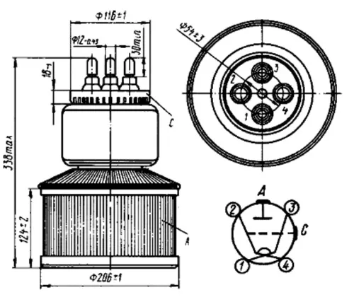 ГК-9Б генераторный триод фото 3 ГК-9Б генераторный триод фото 3