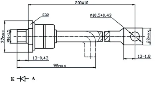 ДЧ161-160Х-12 диод фото 2