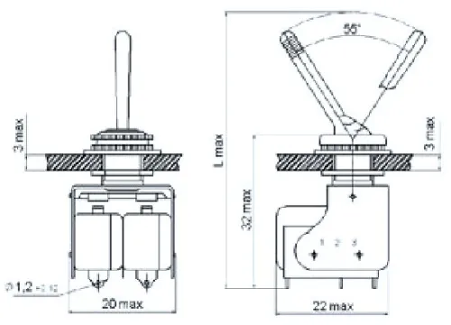 ПТ8-8С тумблер фото 3 ПТ8-8С тумблер фото 3